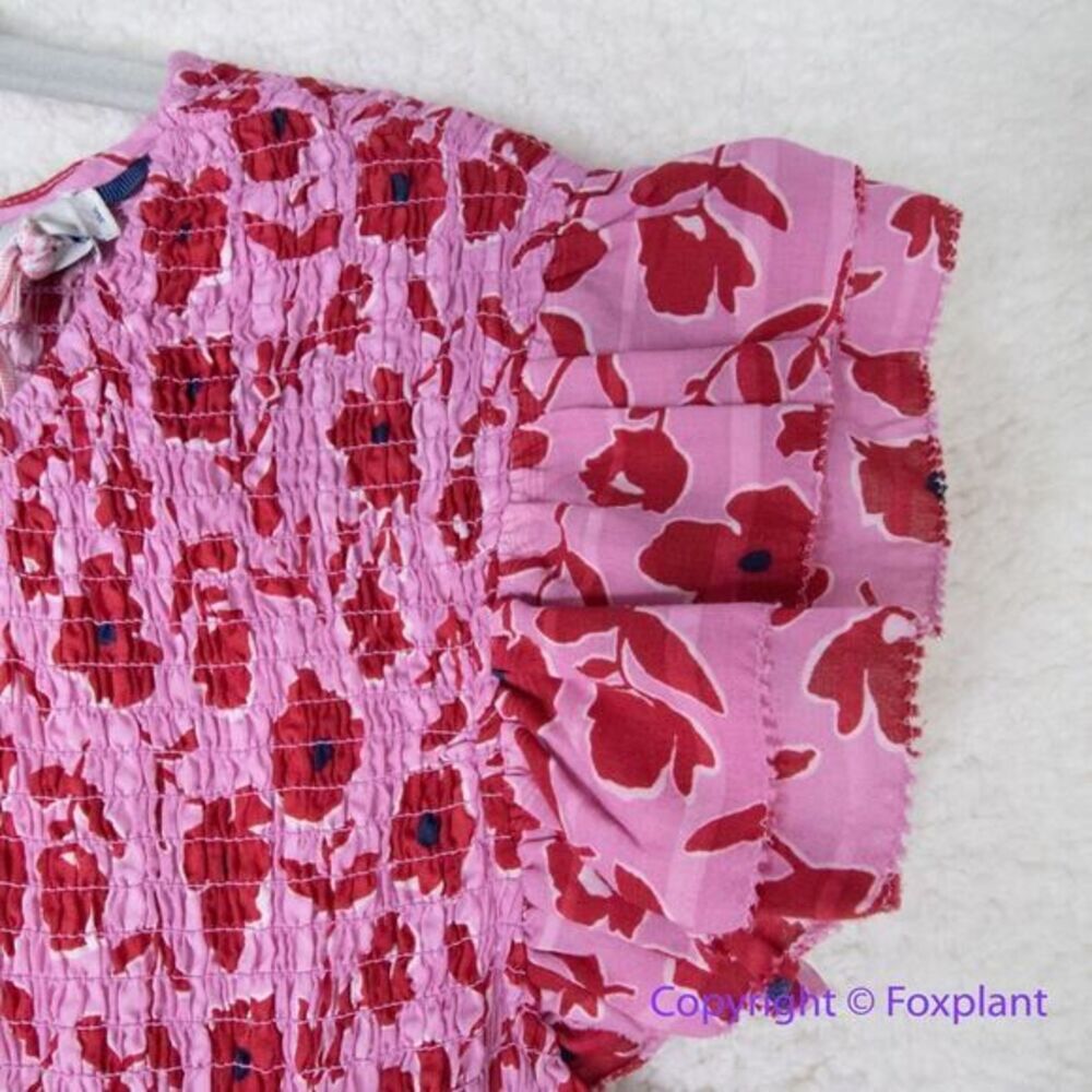 New!  Vineyard Vines Rock Rose Floral Smocked Midi‎ Dress, size M - Picture 7 of 15